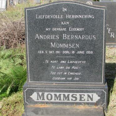 MOMMSEN Andries Bernardus 1911-1959