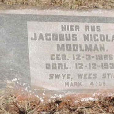 MOOLMAN Jacobus Nicolaas 1886-1939