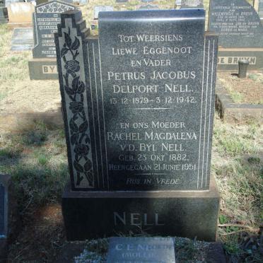 NELL Petrus Jacobus Delport 1879-1942 &amp; Rachel Magdalena V.D. BYL 1882-1951