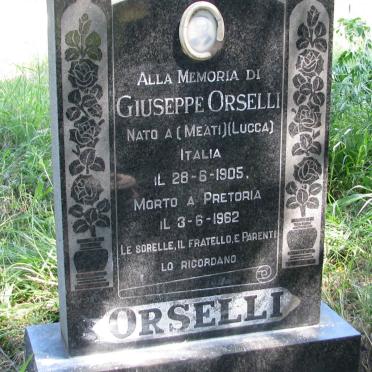 ORSELLI Giuseppe 1905-1962