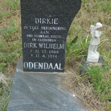 ODENDAAL Dirk Wilhelm 1968-1974