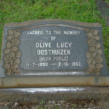 OOSTHUIZEN Olive Lucy nee POOLE 1890-1962