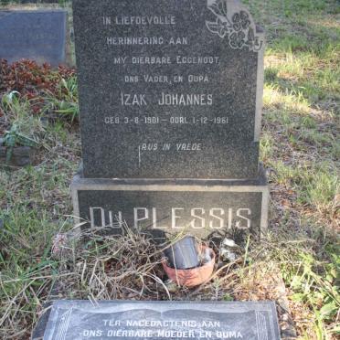 PLESSIS Izak Johannes, du 1901-1961 &amp; Aletta Susanna Louisa 1909-1992