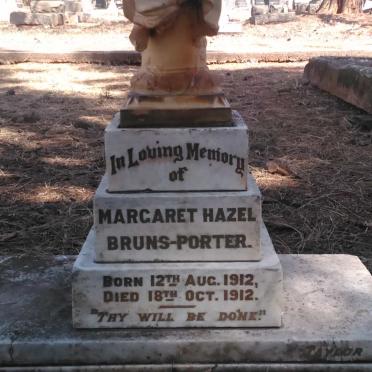 PORTER Margaret Hazel, BRUNS 1912-1912