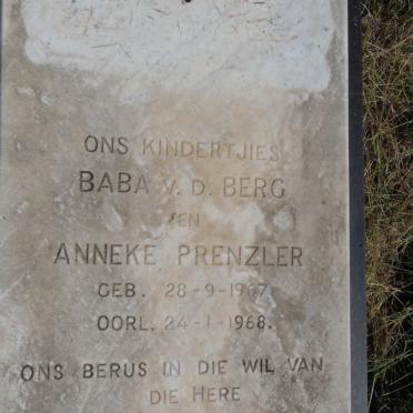 PRENZLER Anneke 1967-1968 :: BERG Baba, v.d.