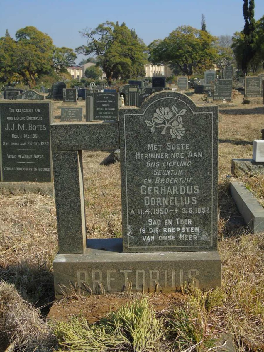 PRETORIUS Gerhardus Cornelius 1950-1952