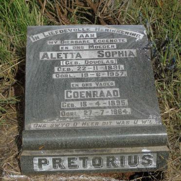 PRETORIUS Coenraad 1895-1964 & Aletta Sophia DOUGLAS 1891-1957