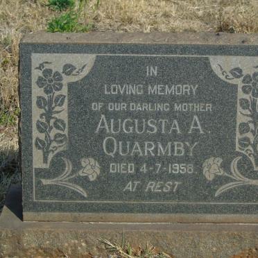 QUARMBY Augusta A. -1958