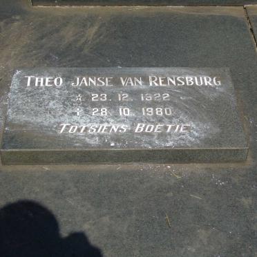 RENSBURG Johannes L.J., Janse van 1879-1948 & Catharina J. 1892-1947 :: RENSBURG Theo, Janse van 1922-1980_3