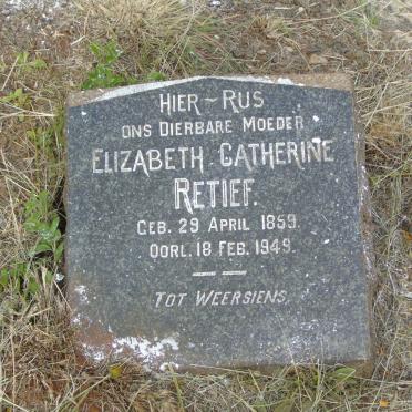 RETIEF Elizabeth Catherine 1859-1949