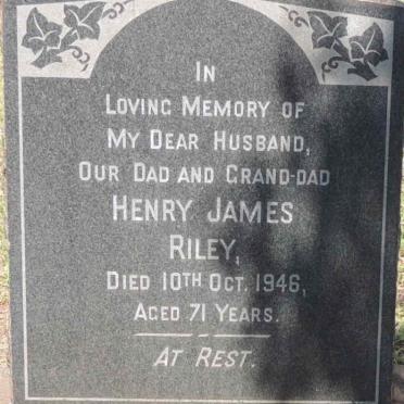 RILEY Henry James -1946