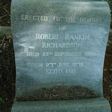 RICHARDSON Robert Rankin 1873-1931