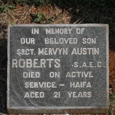 ROBERTS Mervyn Austin
