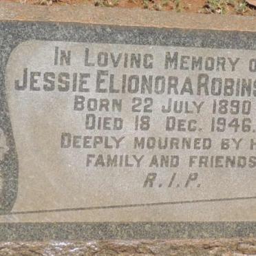 ROBINSON Jessie Elionora 1890-1946