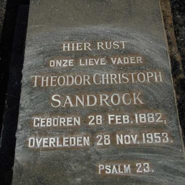 SANDROCK Theodor Christoph 1882-1953