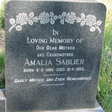 SABLIER Amalia 1885-1963
