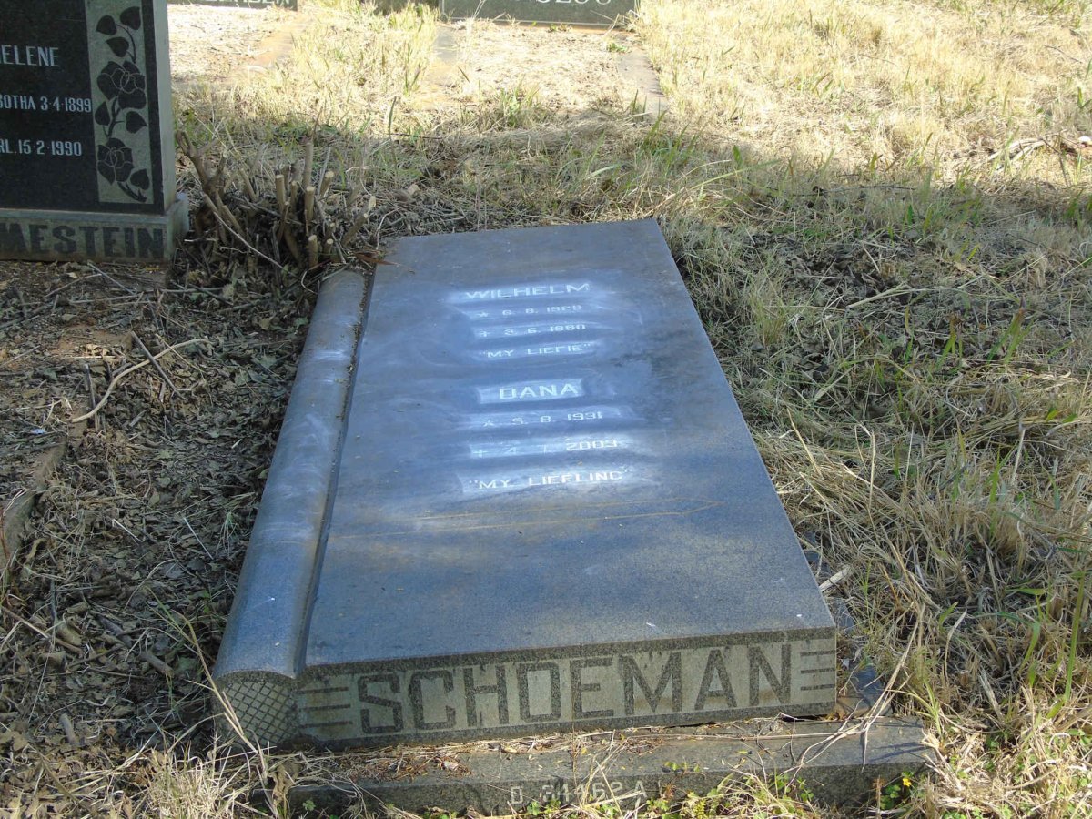 SCHOEMAN Wilhelm 1929-1980 & Dana 1931-2003 _1