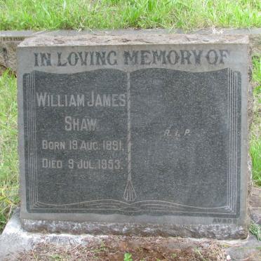 SHAW William James 1891-1953