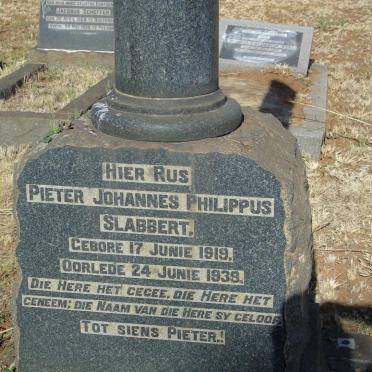 SLABBERT Pieter Johannes Philippus 1919-1939 
