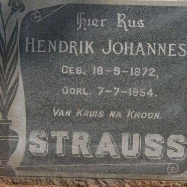 STRAUSS Hendrik Johannes 1872-1954