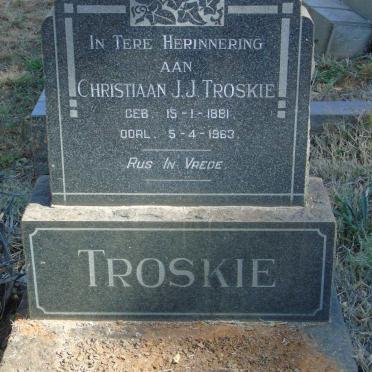 TROSKIE Christiaan J.J. 1881-1963