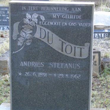 TOIT Andries Stefanus, du 1891-1962