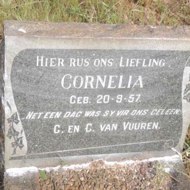 VUUREN Cornelia, van 1957-1957