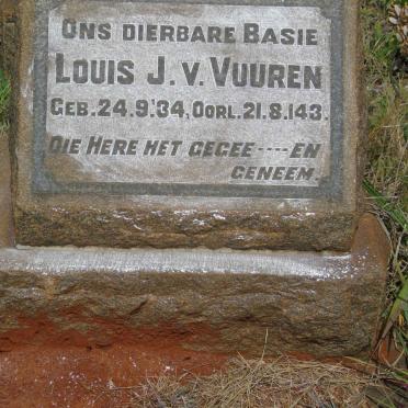 VUUREN Louis, J. v. 1934-1943