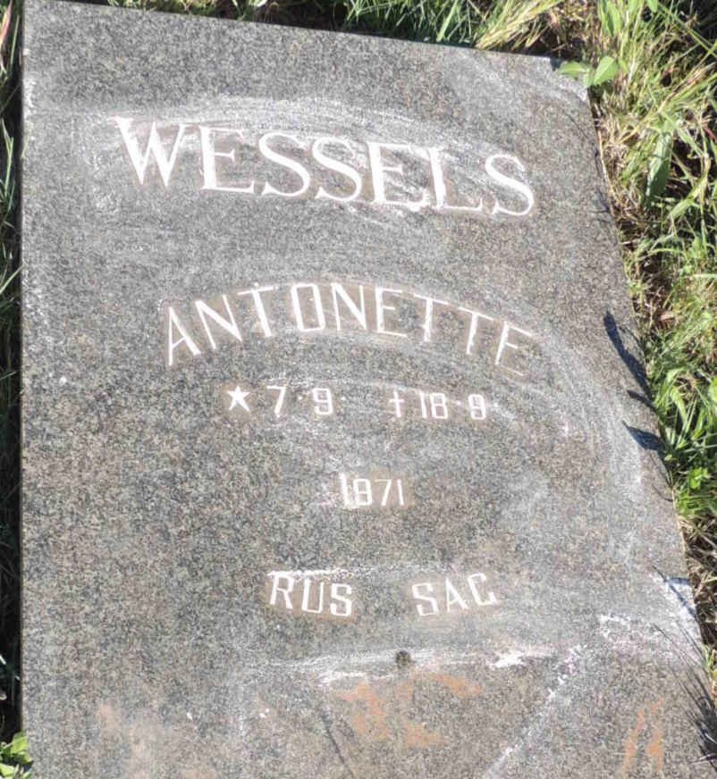 WESSELS Antonette 1971-1971
