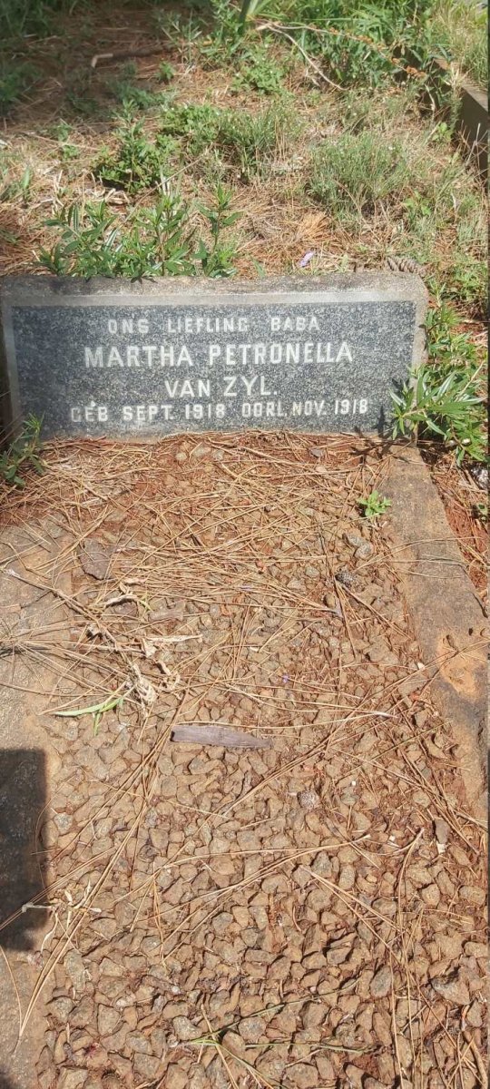 ZYL Martha Petronella, van 1918-1918