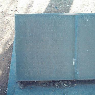 BEZUIDENHOUT Dirk Johannes 1929-1972