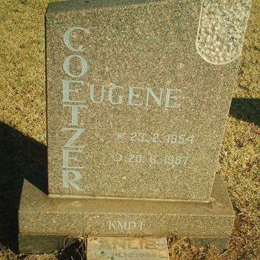 COETZER Eugene 1954-1987 &amp; Anlie 1954-2002