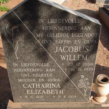 GREEFF Jacobus Willem 1896-1979 &amp; Catharina Elizabeth 1897-1998