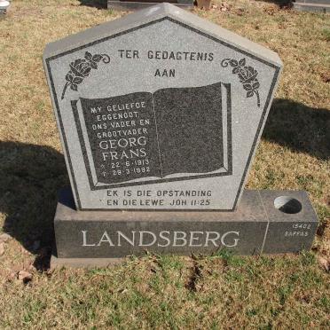 LANDSBERG Georg Frans 1913-1992