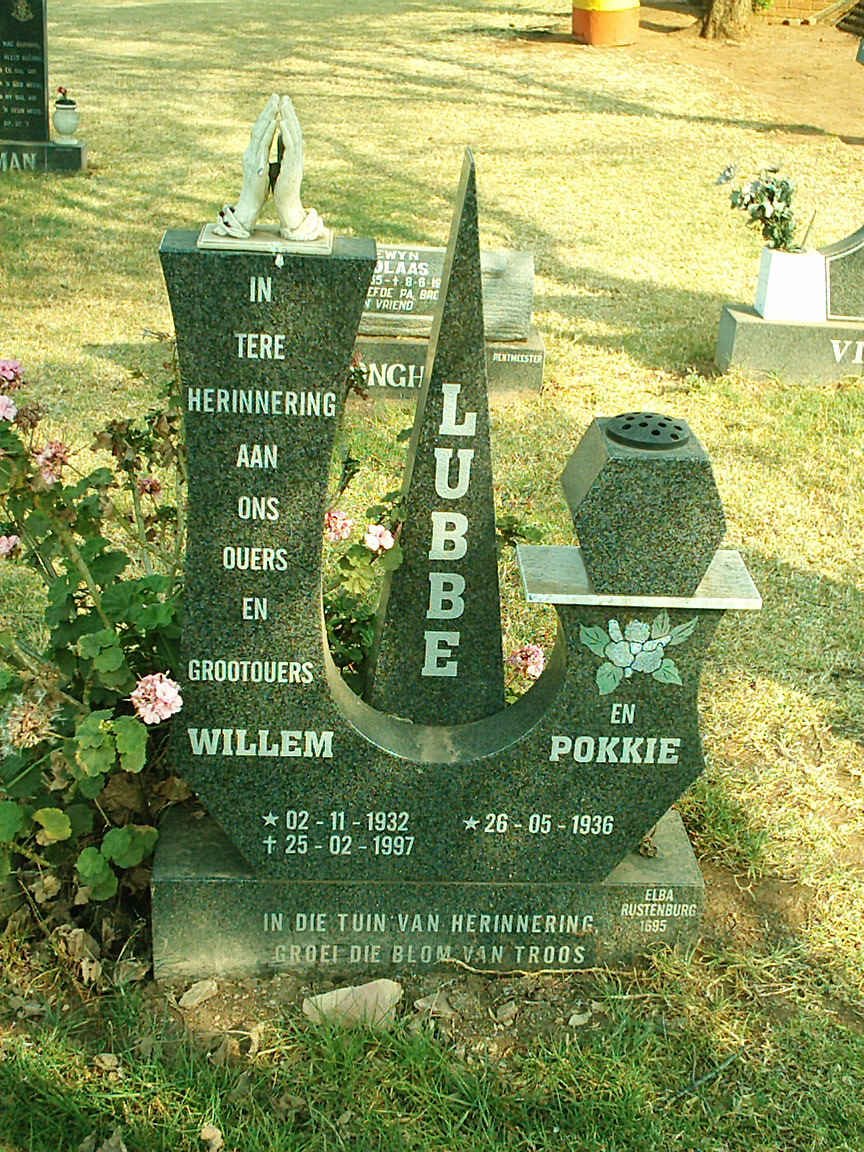LUBBE Willem 1932-1997 &amp; Pokkie 1938-