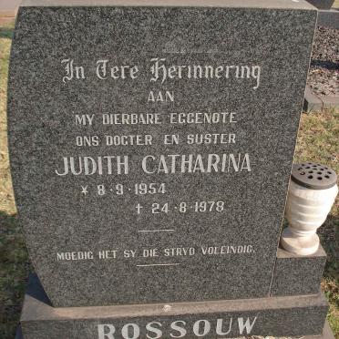 ROSSOUW Judith Catharina 1954-1978