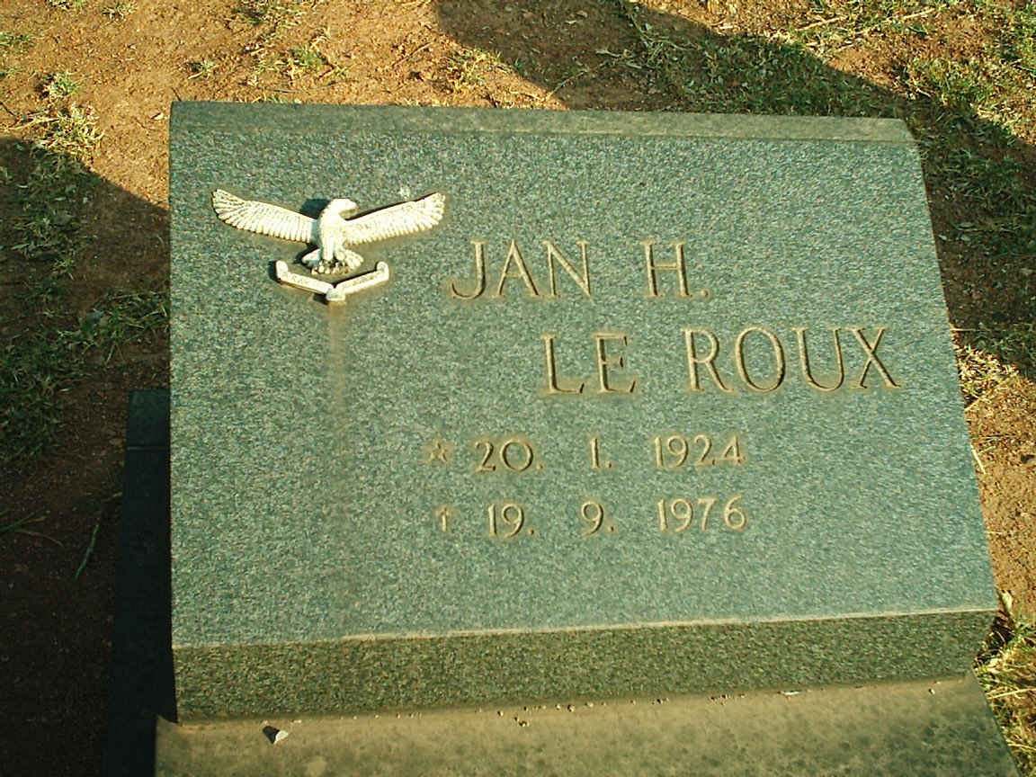 ROUX Jan H., le 1924-1976