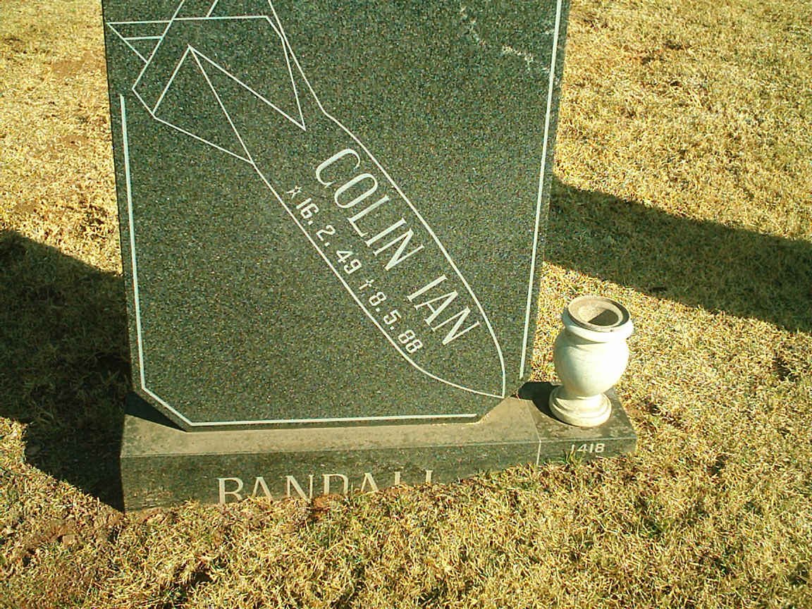 RANDALL Colin Ian 1949-1988