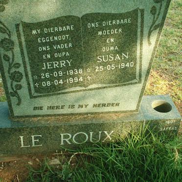 ROUX Jerry, le 1938-1994 &amp; Susan 1940-
