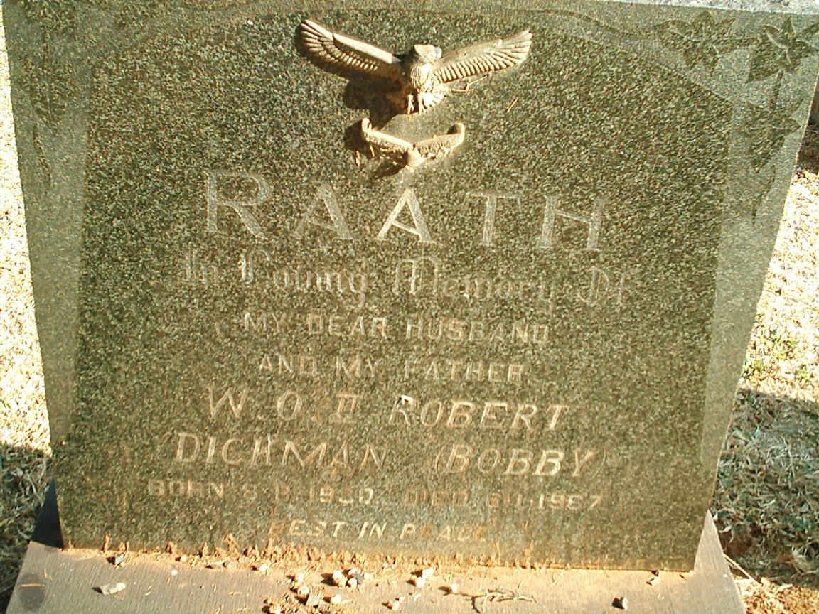 RAATH  Robert Dichman 1930-1967