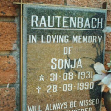 RAUTENBACH Sonja 1931-1990