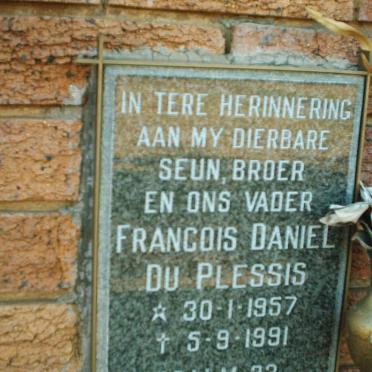 PLESSIS Francois Daniel, du 1957-1991