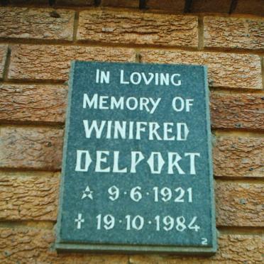 DELPORT Winifred 1921-1984
