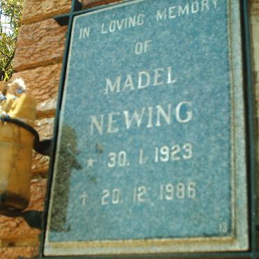 NEWING Madel 1923-1986