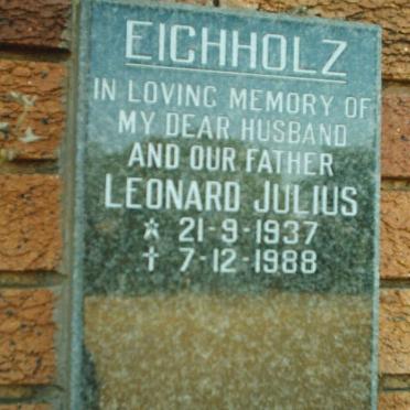 EICHHOLZ Leonard Julius 1937-1988