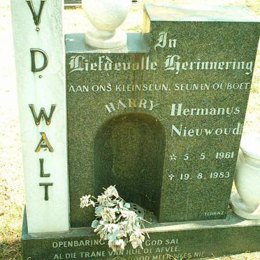 WALT Hermanus Nieuwoud, van der 1961-1983