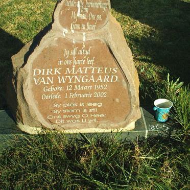 WYNGAARD Dirk Matteus 1952-2002