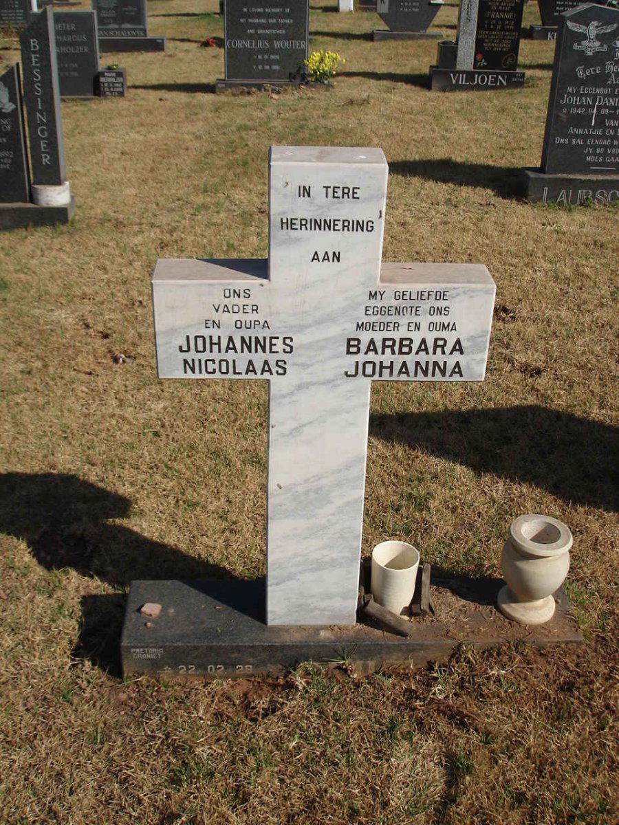 ? Johannes Nicolaas 1928-???? &amp; Barbara Johanna