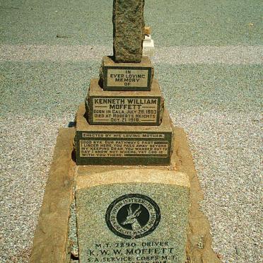 MOFFETT Kenneth William 1893-1918