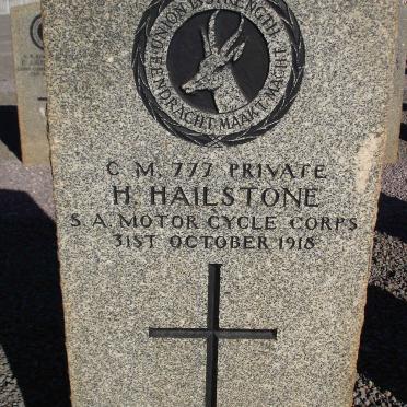 HAILSTONE H. -1918